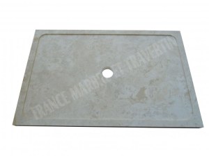 Travertin Beige Bac à Douche 130x90 cm