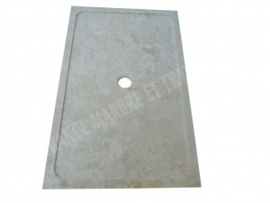 Travertin Beige Bac à Douche 130x90 cm