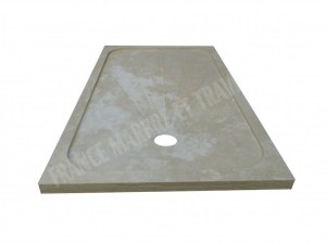 Travertin Beige Bac à Douche 120x80 cm