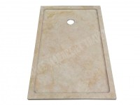 Travertin Beige Bac à Douche 120x80 cm