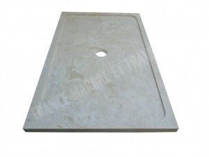 Travertin Beige Bac à Douche 130x90 cm