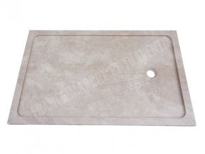 Travertin Beige Bac à Douche 130x80 cm