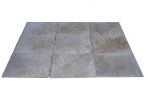 Travertin Beige Nuance 40,6x61x1,2 cm Brossé & Patiné