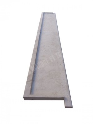 Travertin Beige Appui Fenêtre Rejingot 256x38 cm