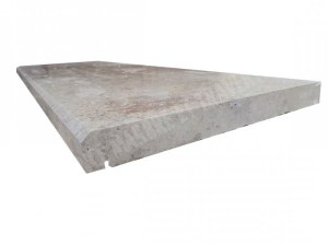 Travertin Beige Appui de Fenêtre 110x32 cm avec Goutte D'eau