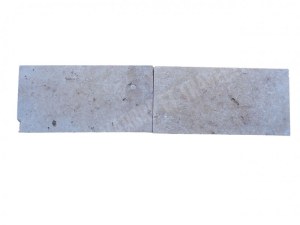 Travertin Beige Nuancé Margelle de Piscine Bord Droit 30,5x61 cm