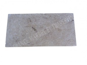 Travertin Beige Nuancé Margelle de Piscine Bord Droit 30,5x61 cm