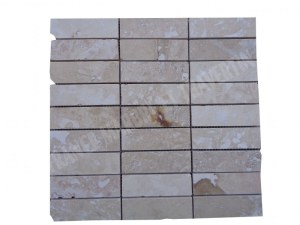 Travertin Beige Mosaïque 3x10 cm