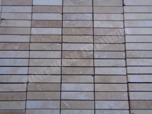 Travertin Beige Mosaïque 2,3x10 cm