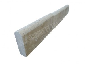 Travertin Beige Bordure 43x18 cm Arrondi