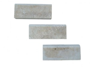 Travertin Beige Bordure 43x18 cm Arrondi