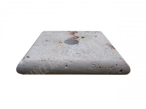 Travertin Beige Chapeau Pilier 20,3x20,3 cm