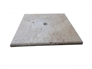 Travertin Beige Chapeau Pilier 40,6x40,6 cm