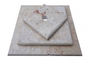 Travertin Beige Chapeau Pilier 3 Format