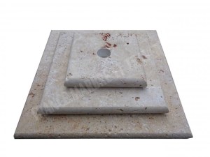 Travertin Beige Chapeau Pilier 3 Format