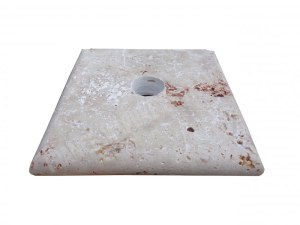Travertin Beige Chapeau Pilier 20,3x20,3 cm