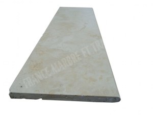 Travertin Beige Clair Marche Escalier 100x33 cm