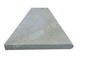 Travertin Beige Clair Marche Escalier 100x35 cm