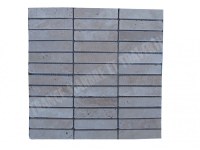 Travertin Beige Clair Mosaïque 2,3x10 cm