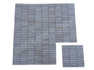 Travertin Beige Clair Mosaïque 2,3x10 cm
