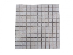 Travertin Beige Clair Mosaïque 2,3x2,3 cm