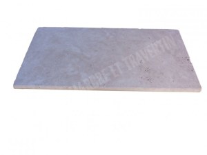 Travertin Beige Clair Margelle de Piscine Bord Ogee 30,5x61 cm