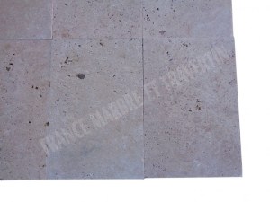 Carrelage travertin beige clair 40x60x1,2 cm commercial