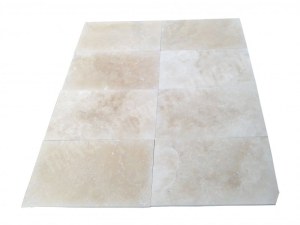 Travertin Beige Clair 40x60x1,2 cm Adoucie rebouché