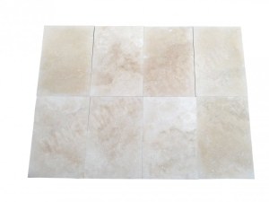 Travertin Beige Clair 40x60x1,2 cm Adoucie rebouché