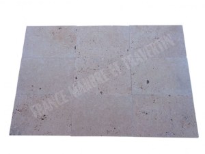Carrelage travertin beige clair 40x60x1,2 cm commercial