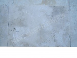 Carrelage travertin clair 40x60x1,5 cm rustique