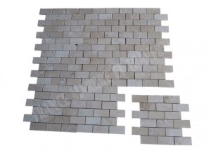 Travertin Beige Clair Mosaïque 4,8x10 cm