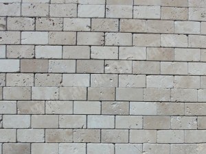 Travertin Beige Clair Mosaïque 4,8x10 cm