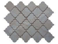 Travertin Beige Clair Arabesque & Motif Mosaïque 31x26 cm