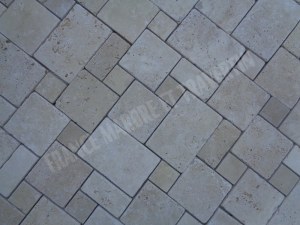 Travertin Beige Clair Mosaïque Big Opus Romain