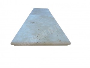 Travertin Beige Clair Couvertine Sortant 30,5x61 cm