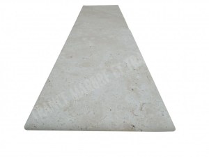 Travertin Beige Clair Couvertine Sortant 30,5x61 cm