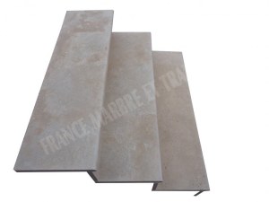Travertin Beige Clair Marche Escalier 120 cm