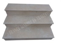 Travertin Beige Clair Marche Escalier 100 cm