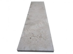 Travertin Beige Clair Marche D'escalier 120x30 cm