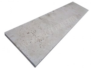 Travertin Beige Clair Marche D'escalier 120x30 cm