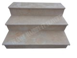Travertin Beige Clair Marche Escalier 110 cm