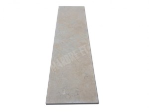 Travertin Beige Clair Marche Escalier 110x33 cm