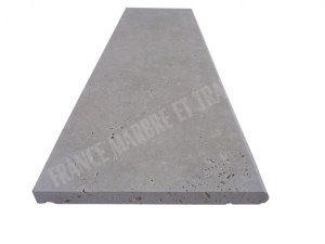 Travertin Beige Clair Marche Escalier 120x33 cm