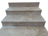 Travertin Beige Clair Marche Escalier 100 cm