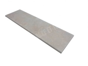 Travertin Beige Clair Marche Escalier 110x33 cm