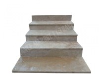 Travertin Beige Clair Marche Escalier 120 cm