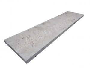 Travertin Beige Clair Marche D'escalier 120x30 cm