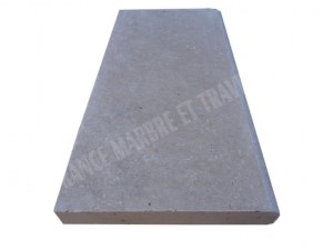 Travertin Beige Clair Margelle de Piscine Bord Arrondi 30,5x61 cm