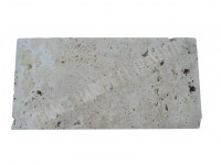 Travertin Beige Clair Margelle de Piscine Bord Droit 30,5x61 cm